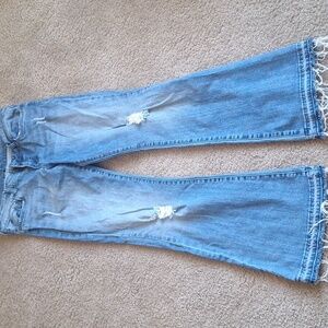 Kut From The Kloth Blue Distressed Jeans, Size 10